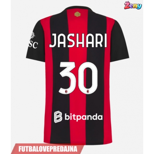 Lacne Ženy Futbalové dres AC Milan Ardon Jashari #30 2026-27 Krátky Rukáv - Domáci